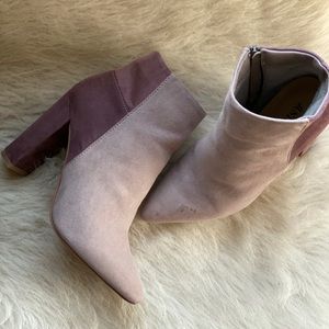 JustFab color block booties